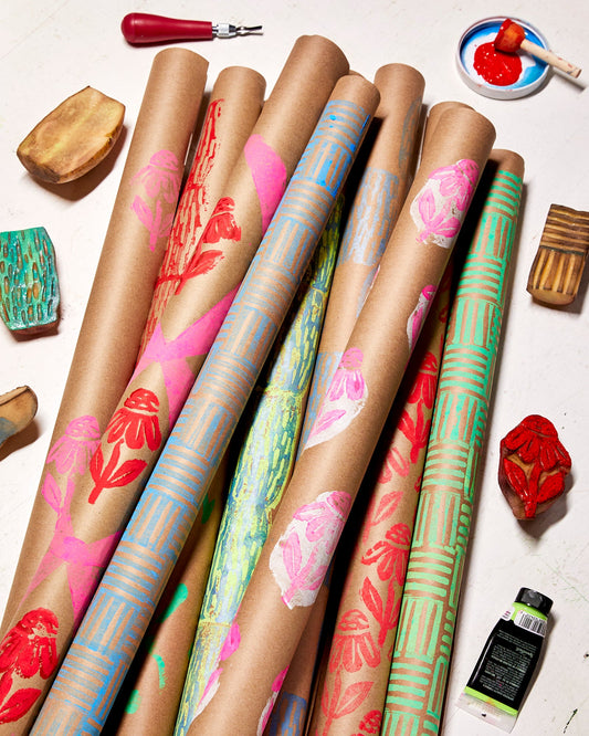 Block Print Wrapping Paper | Sunday November 2, 2025, 1-3:30pm at Troutbeck