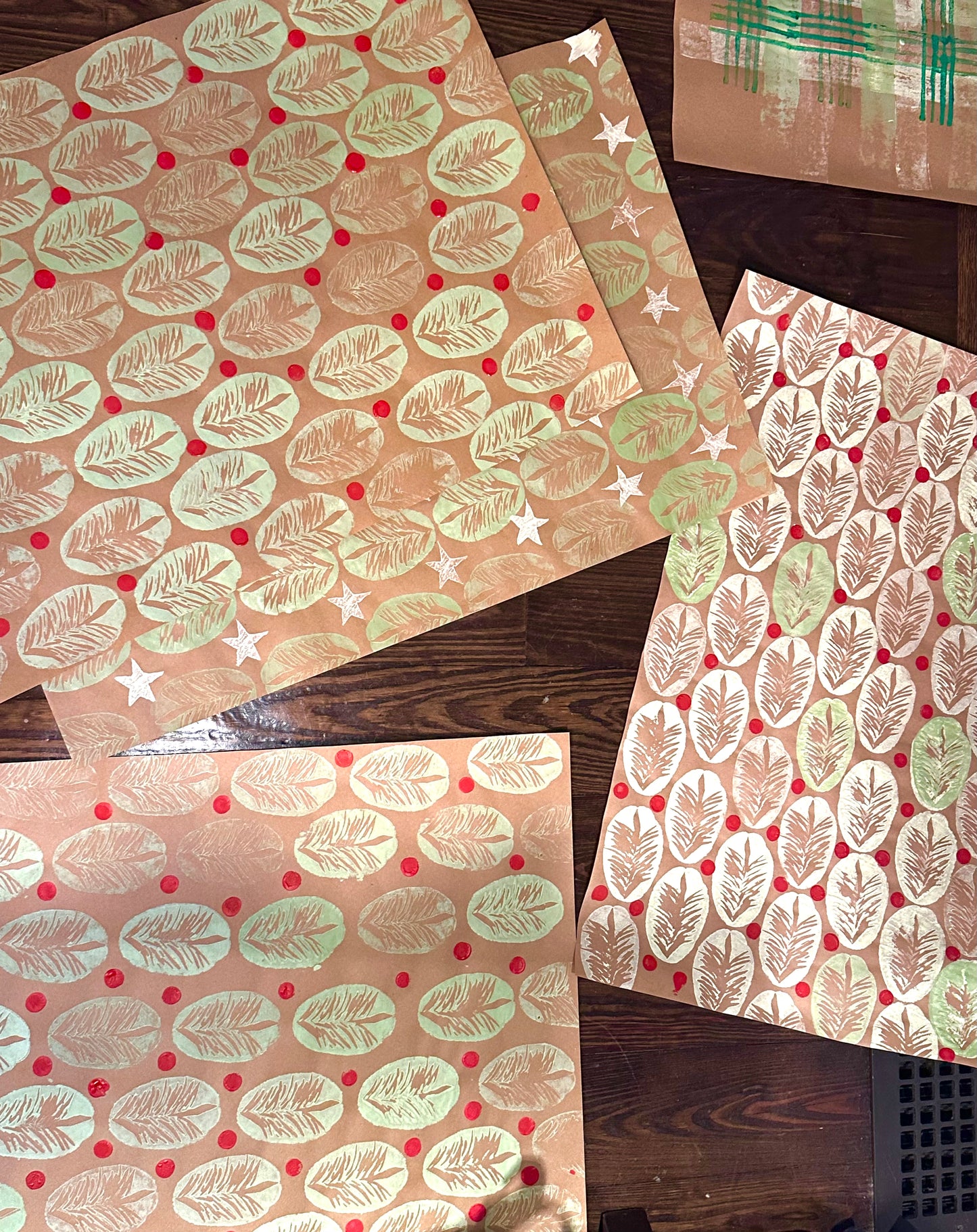 Wrapping Paper Printmaking with Janis Stemmerman | Sunday November 17, 1-4pm at Troutbeck